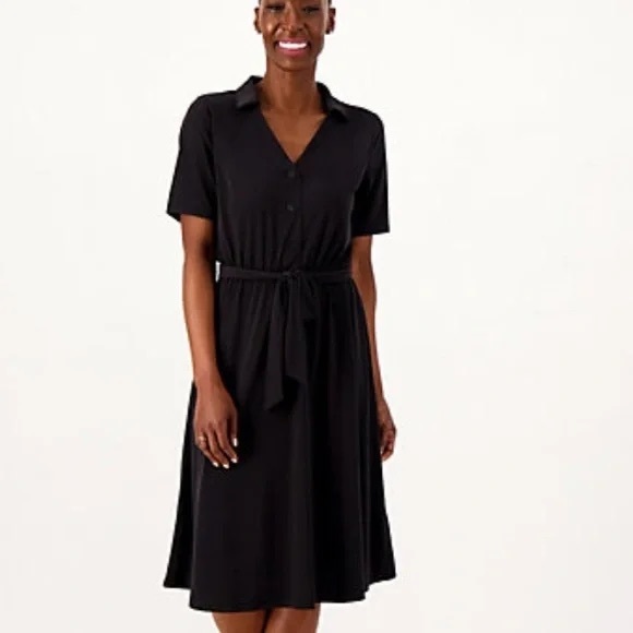 Girl With Curves Dresses & Skirts - GIRL WITH CURVES Midi Shirt Dress A575246